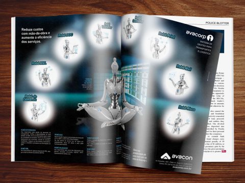 Criação e Design Impresso Anúncio e Press Pelease em Revista e Jornal e ilustração 3D