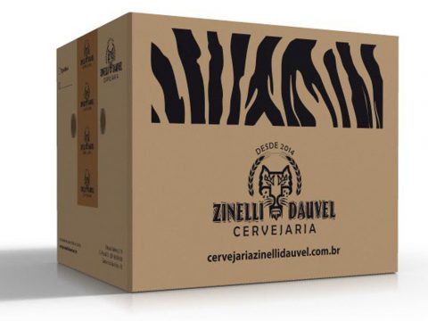 Criação embalagem caixa de papelão de transporte para garrafas