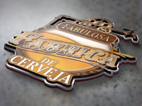 Criação Design e Ilustração 3D de Logotipo para Cervejaria Cerveja