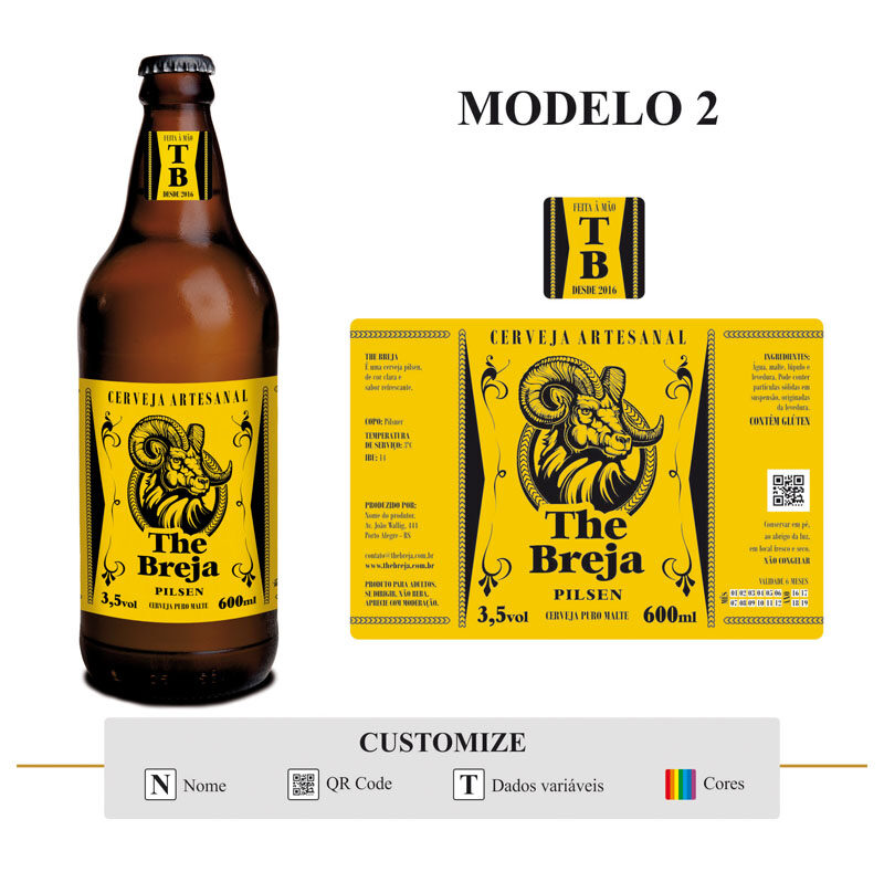 Criação e Design de Rótulo e Foto e Fotografia de Garrafa de Cerveja