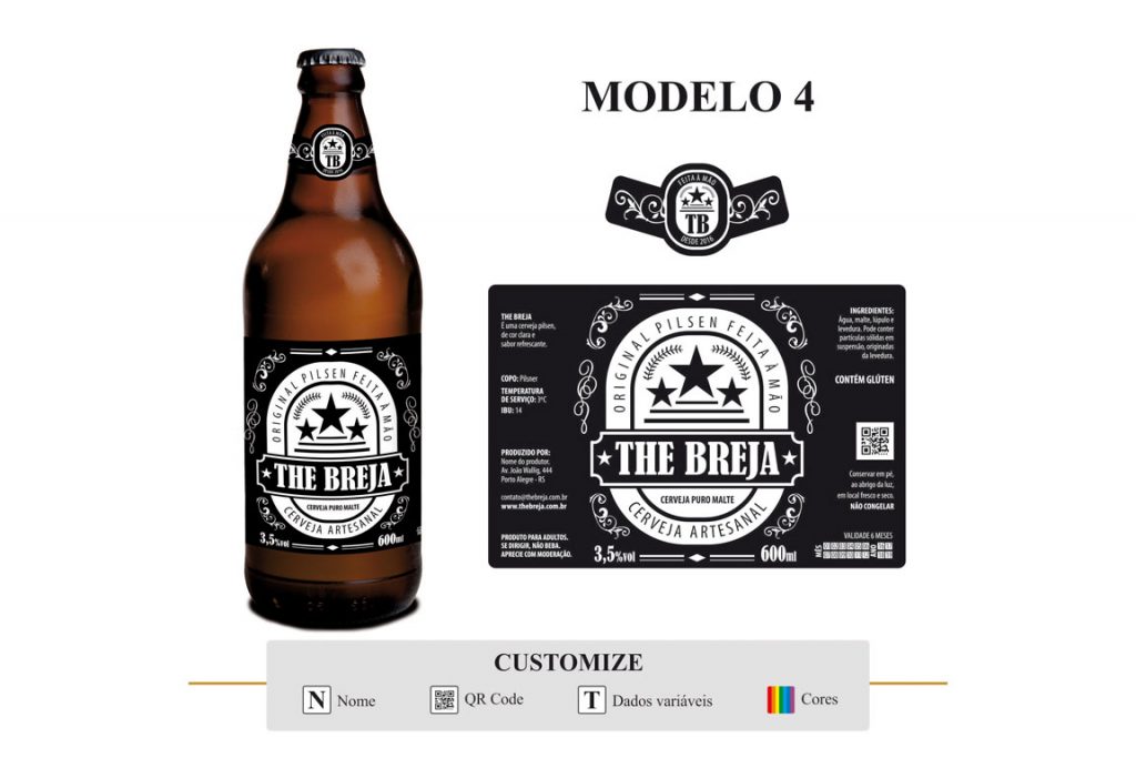 Criação e Design de Rótulo e Foto e Fotografia de Garrafa de Cerveja