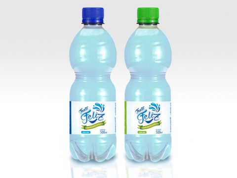 Logotipo e Rótulo, criação de logotipo, Água Mineral Natural Fonte Feliz