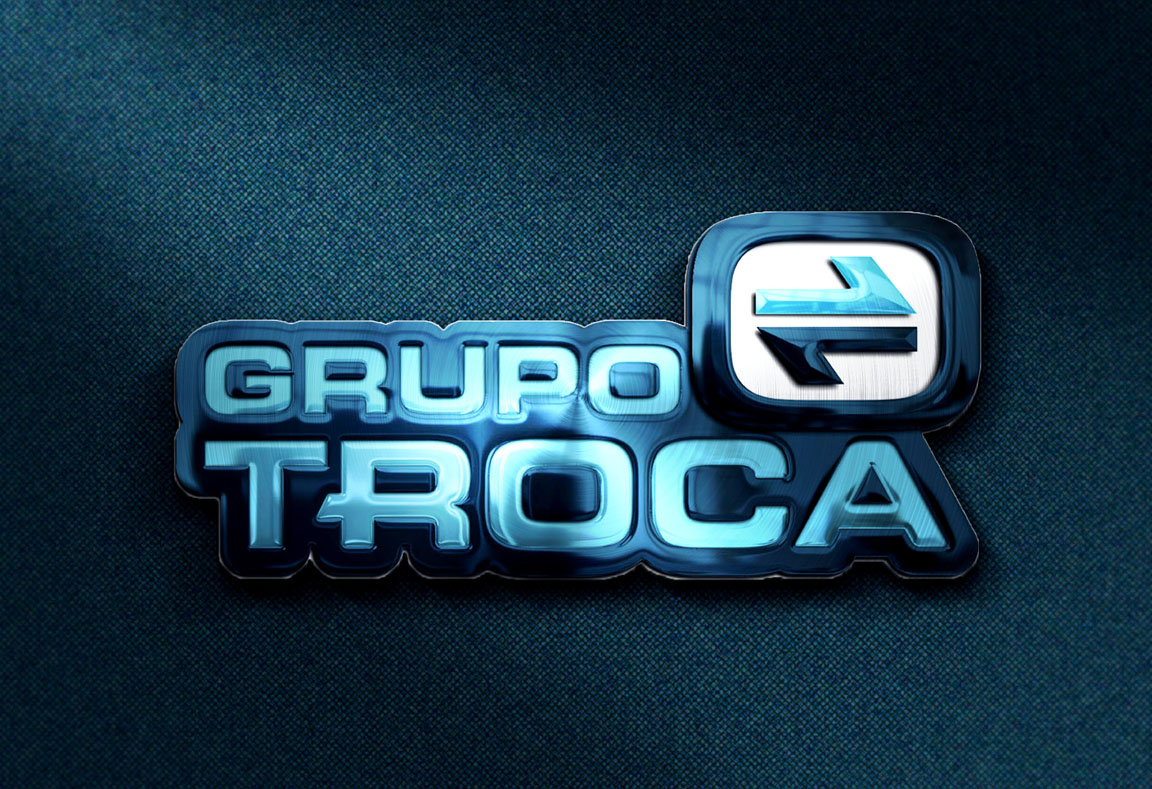 Logotipo, criação de logotipo e indentidade visual Grupo Troca Transportes
